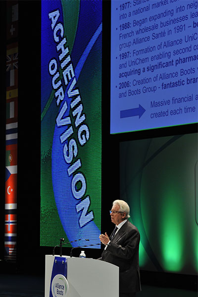 Stefano Pessina speaking